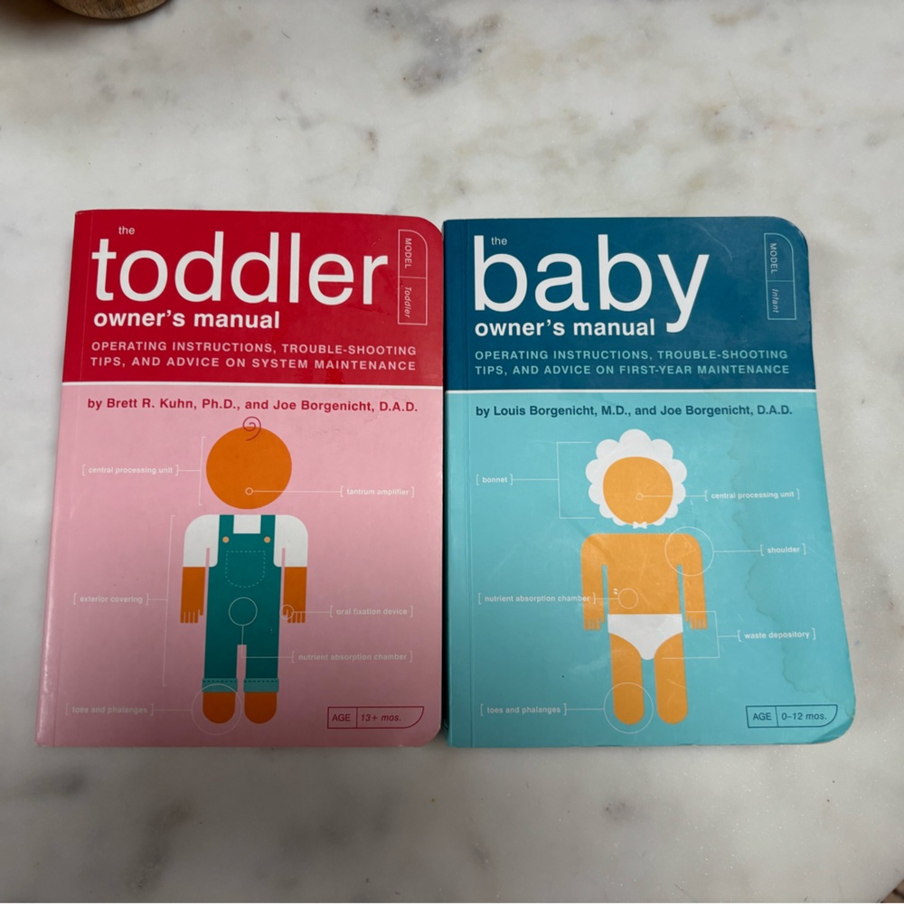 Toddler and Baby Owner's Manuals/books- great baby shower gift